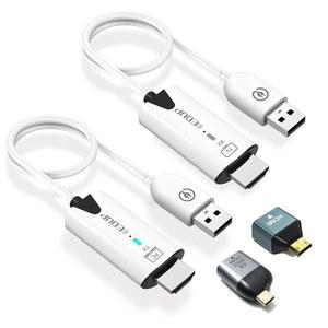 EDUP 무선 HDMI 송신기 및 수신기, 1080P 익스텐더 165FT /50M 범위, 플러그 앤 플레이, PC용 비디오 오디오 프로젝션 /TV 박스 to TV /프로젝터 /모니터 + 미니 어댑터 유형