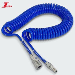 코일 에어호스 (청7.5M) 튜브 콤프레샤 타카 에어건