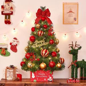 혼합 트리풀세트 해피위시 뉴리얼 90cm 솔잎 전구포함