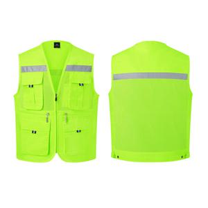 남녀 기능성 망사조끼 형광연두 빅사이즈(M-5XL) 행사 단체 마트 근무복 소량 로고인쇄