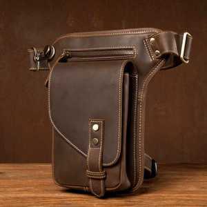 바이크레그백 바이커백 자전거 여행 가죽 수납 빈티지 다리가방