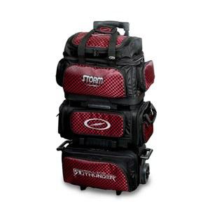 스톰 6 볼 롤링 썬더 체크 볼링백- 블랙 /레드