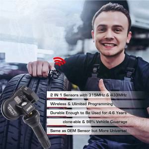 AUTEL MX 센서 433 315MHZ TPMS 어 압력 수리 도구 스캐너 모니터 프로그래밍 6개