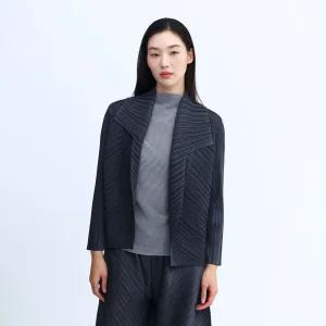 스트라이프 오블리크 카라 자켓_PPJKS025019