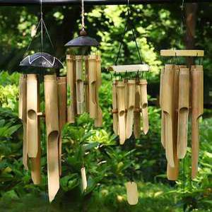 대나무 풍경 종 야외 모빌 일본 온천 사우나 사찰 절