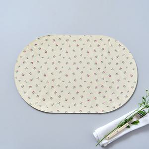 [모던하우스] L 봄꽃이살랑 타원 방수 식탁매트 체리