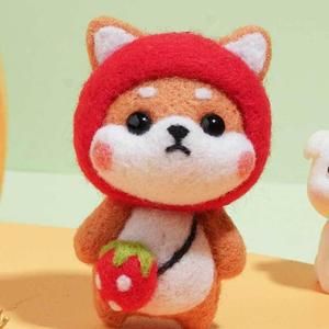 [MENP6MBM_52AG]펠트 만들기세트 공예재료 펠트키트 시바견