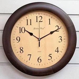 [셀러허브 패션][JHQSYOUM_51AJ]GB4745ds 원목 벽시계 32cm 월넛 GWM