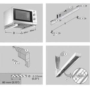 [KGPQ19Q9_4B]길이조절 접이식 전자레인지 선반대 1조세트