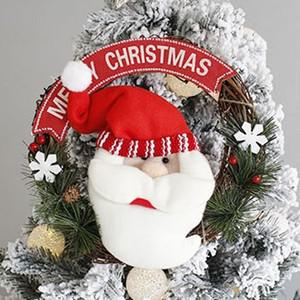 산타얼굴장식 산타모양 리스 트리장식 크리스마스 파티 꾸미기 소품 크리스마스조화