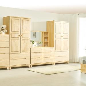 네트  자작나무원목 투서랍옷장+화장대+옷장