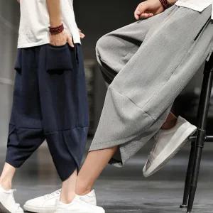 [로즈엘리]3컬러 여성 남성 여름 쿨링 시어서커 배기 팬츠