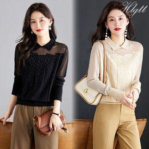 [헬리꽁땡]로맨틱시스루큐빅블라우스2종