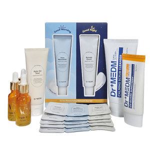 닥터메디엠 기초 8종 기획세트/겔 토너+크림2종+비타민세럼3개+폼+선크림+파우치30장/27년05월까지