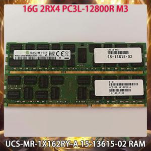 Cisco UCS-MR-1X162RY-A 15-13615-02RAM 16GB DDR3L 1600MHz 2RX4 PC3L-12800R M3 서버 메모리 1 개
