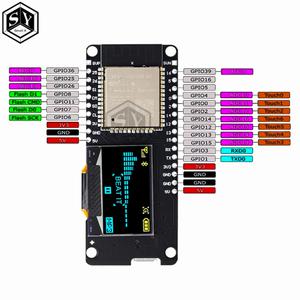 ESP32 ESP-WROOM-32 아두이노 Wemos D1 AP STA용 0.96 인치 OLED 디스플레이 2.4GHz 와이파이 원격 제어 블