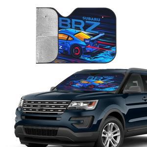 경주용 자동차 스포츠카 귀여운 차양 앞유리 알루미늄 호일 블라인드 76x140cm