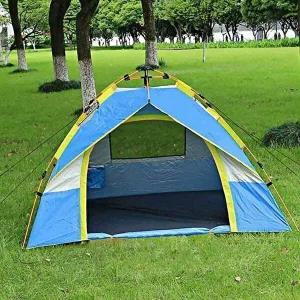 [셀러허브 패션][JHQS8789_4B]블루 캠핑텐트 면텐트방수 가족텐트