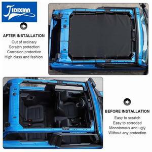 JIDIXIAN 자동차 소프트 탑 햇빛가리개 커버 절연 메쉬 그물 액세서리 포드 브롱코 2 도어