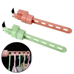 [셀러허브 패션][JHQRMEQG_4B]휴대용 5구 여행용 옷걸이행거 창문틈옷걸이