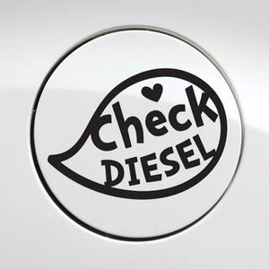 [ME629N91_52C0]디젤 말풍선 자동차 주유구스티커-블랙