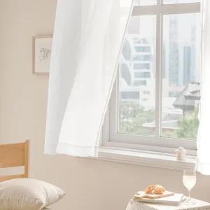 은은한 드레시 소프트 쉬폰커튼 핀형 작은창 (4color)