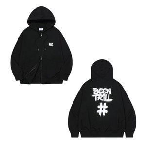 빈트릴 후드집업 남녀공용 스프레이 해시태그 후드집업 학생 교복 집업 (BK)_DJ