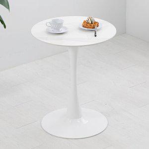 러블리 세라믹 600 원형 테이블 카페 주방 식탁 인테리어 포세린 매장 커피숍 화이트