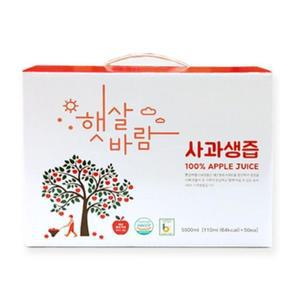 [JHQRIP8M_52EE]건강식품 사과생즙(사과즙) X 110ml 50봉