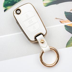 현대 호환 산타페CM YF소나타 아반떼HD MD 투싼IX 벨로스터 그랜저 i30 3버튼 폴딩키 가죽 TPU 케이스