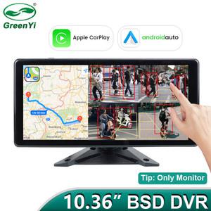 룸미러 블랙박스 무선 애플 카플레이 안드로이드 자동 AI 스마트 사각지대 레이더 BSD 알람 4CH 녹화 DVR 터치 스크린 모니터 트럭 버스 10 36 인치