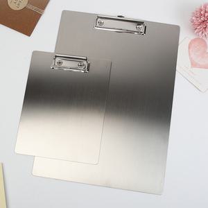 고급 메탈 스텐 메뉴판 철제 종이 받침대 클립 보드 A4