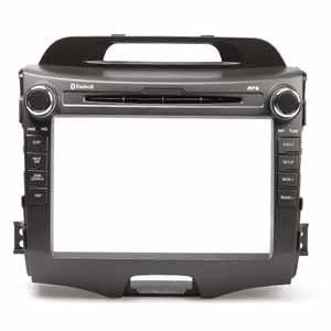 {카드레스}JY커스텀 스포티지R 내비마감재 오디오일체형 뉴집중키타입+엔트립