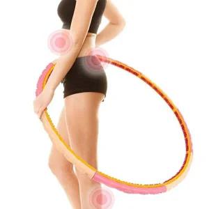 [베프몰]지압 GSQMTHUK 마사지 훌라후프 뱃살 허리 운동 헬스후프 2.1kg
