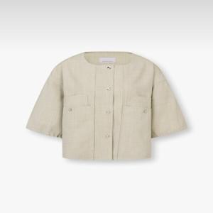 [VOV] 보브 7155210001 하프 슬리브 크롭 자켓