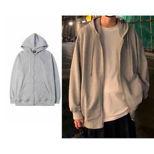 무지 후드집업 오버핏 남녀공용 후드티 맨투맨 M-5XL
