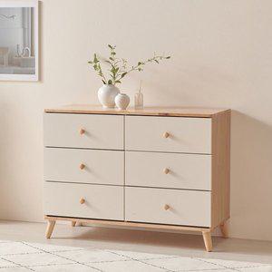 로렌 3단 원목 와이드 서랍장 수납장 1200