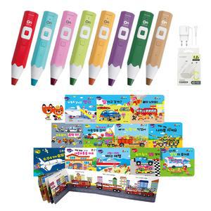 레인온펜 32G(4세대 세이펜 RTR-4000BS)+빠방타요 탈것 그림책 12권세트+충전기