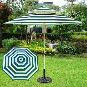 [드림레저]산들바람 레인보우 파라솔 Φ2700(그린/아이보리)