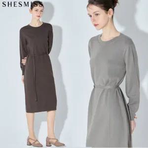 [쉬즈미스] 우아한 레이디 니트 벨티드 원피스