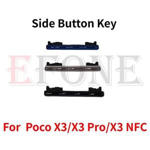 Xiaomi Mi Pocophone X3 NFC 전원 버튼 ON OFF 볼륨 업 다운 사이드 키 수리 부품 10개