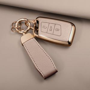 폭스바겐 제타 차 키 케이스 가죽 키홀더 스마트키 V-03