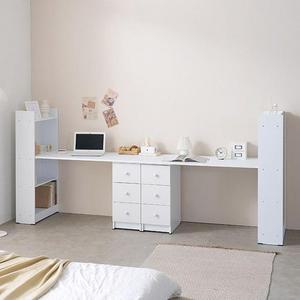 C31044모던 2인용 책장 책상세트 3000 2colors