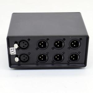 [누리음향]프리 앰프용 XLR 밸런스드 패시브 오디오 신호 입력/출력 선택 컨버터, 스테레오 1 in/3 out 3