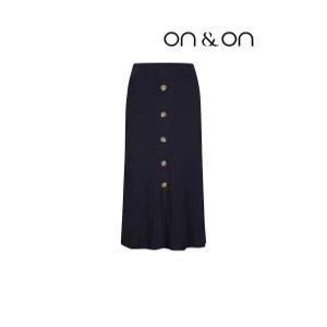 [온앤온][온앤온] 버튼 다운 니트 롱스커트(JK2MS336)