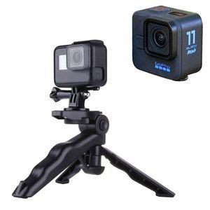 고품질 고프로11 미니 호환 모노포드 삼각대 영상 셀카봉 영상 방송 촬영 1인방송 개인방송 (WFHOJPH)