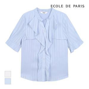 [에꼴드파리] 프릴디자인 트임 블라우스_CB26WBA013Z