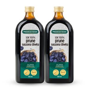 프리미엄로사 푸룬 원액 즙 유리병 농축액 식이섬유 임산부 어린이 푸른 주스 500ml 2병