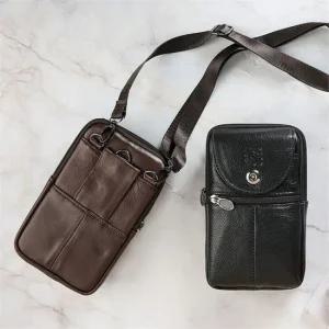 [라일리] Rly 천연 소가죽 702L 핸드폰 수납 미니 크로스백  9552656)