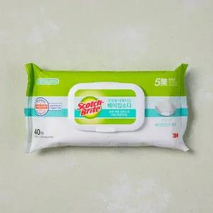 3M 주방용 세정티슈_베이킹소다 40매